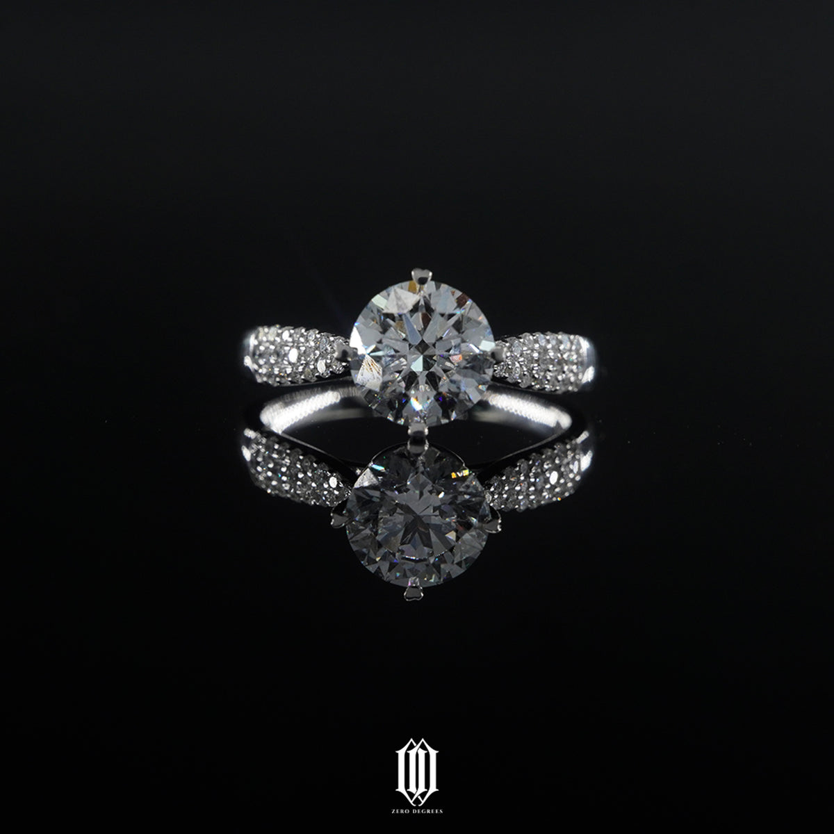 Custom Basket Setting Engagement Ring