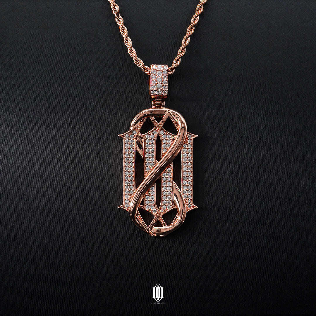 Chrono Infinity ZD Logo Pendant - Rose Gold