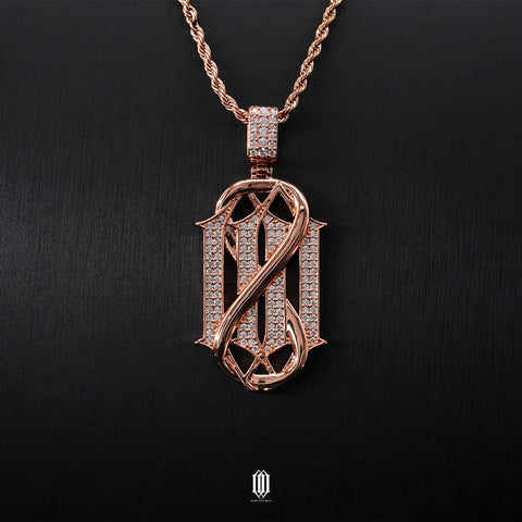 Chrono Infinity ZD Logo Pendant - Rose Gold