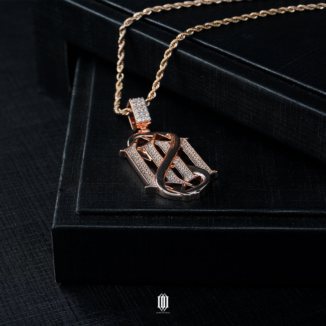 Chrono Infinity ZD Logo Pendant - Rose Gold