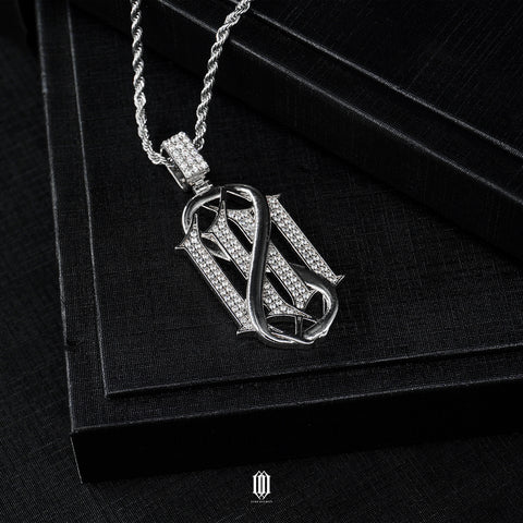 Chrono Infinity ZD Logo Pendant - White Gold