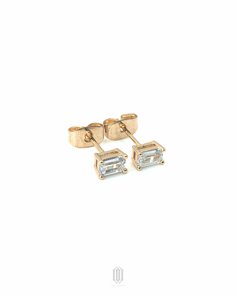 Zero Degrees Baguette Earstuds