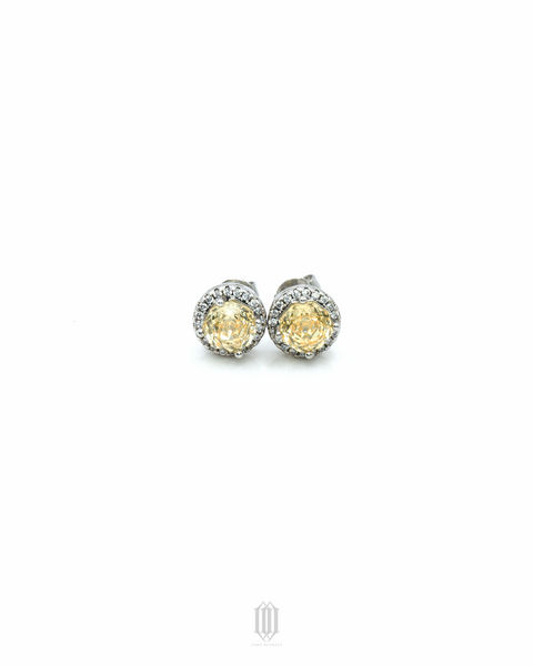 Zero Degrees Rose Cut Flower Earstuds
