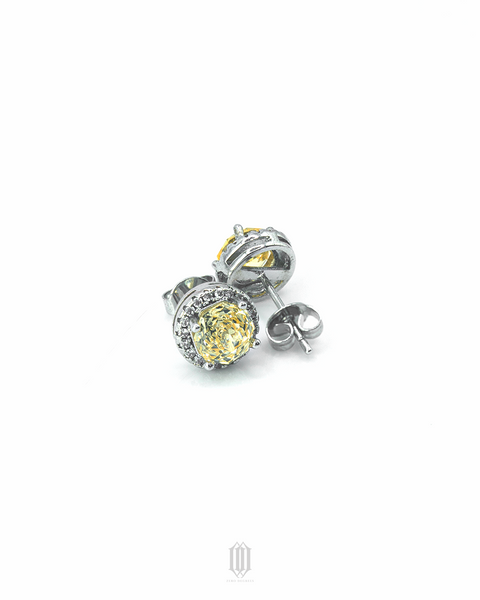 Zero Degrees Rose Cut Flower Earstuds