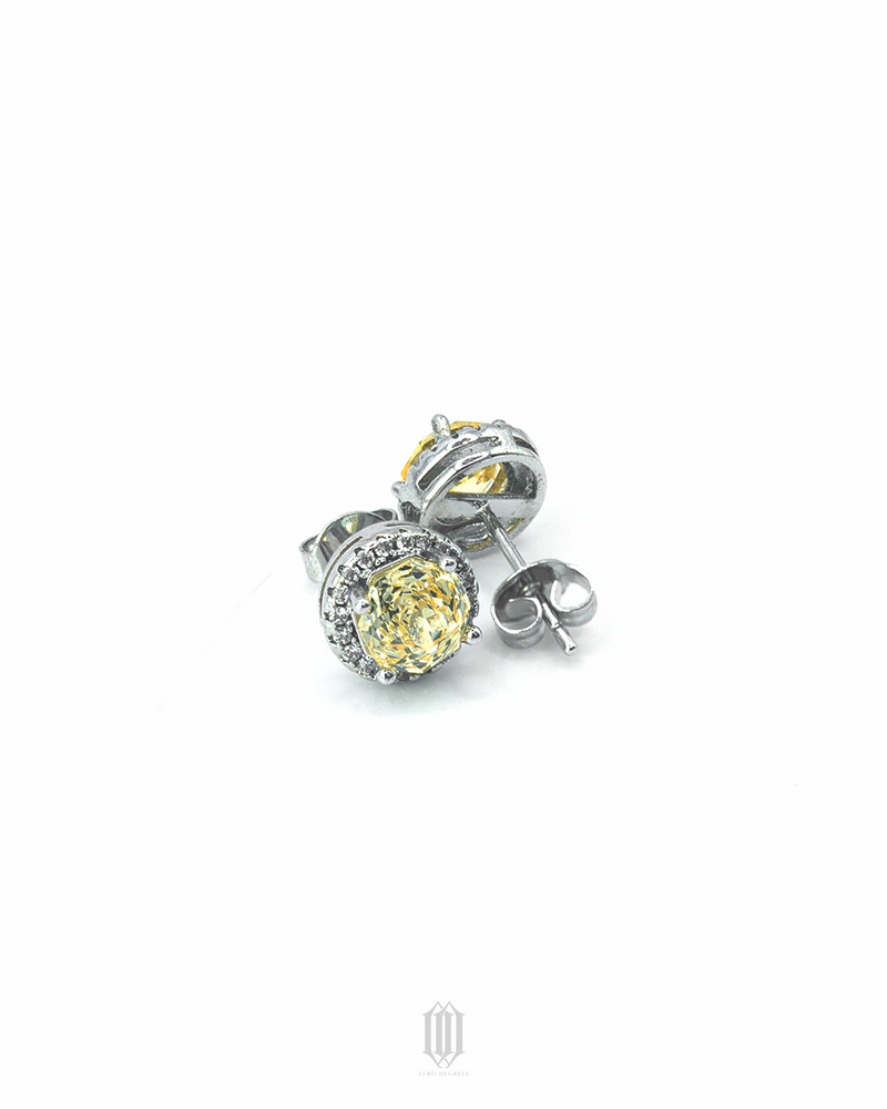 Zero Degrees Rose Cut Flower Earstuds