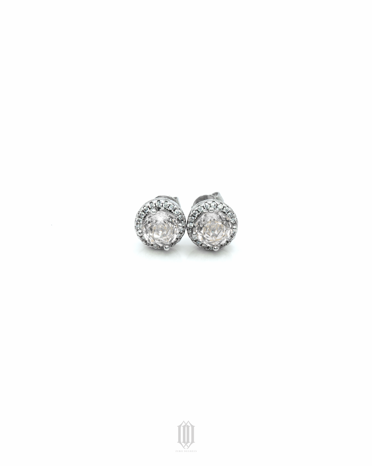 Zero Degrees Rose Cut Flower Earstuds