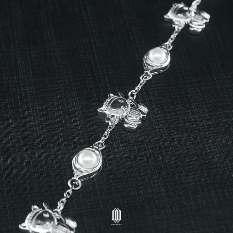 Midlyfe X Zero Degrees Teletext Bracelet - White Gold