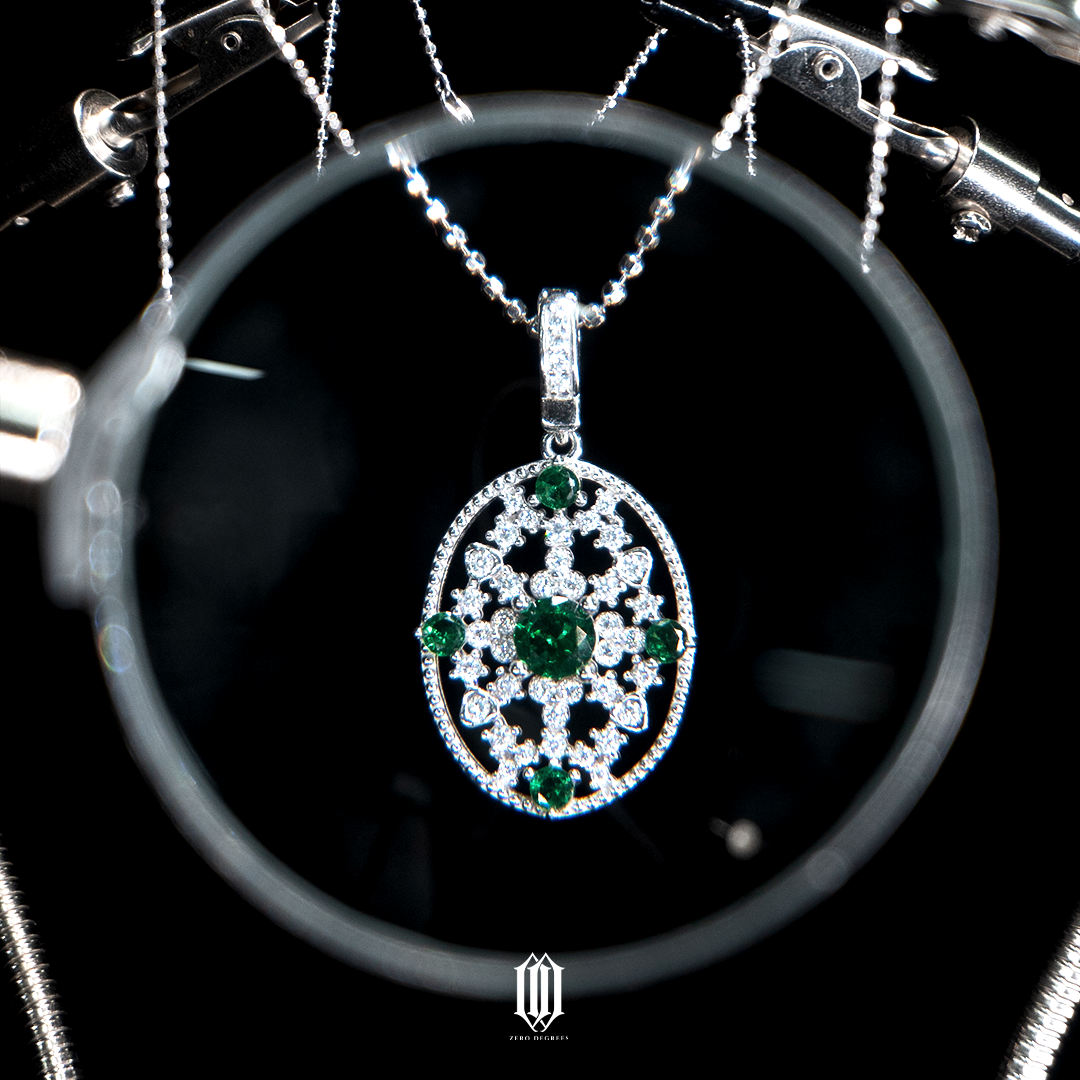 S925 Empress Emerald Pendant（PRE-ORDER）