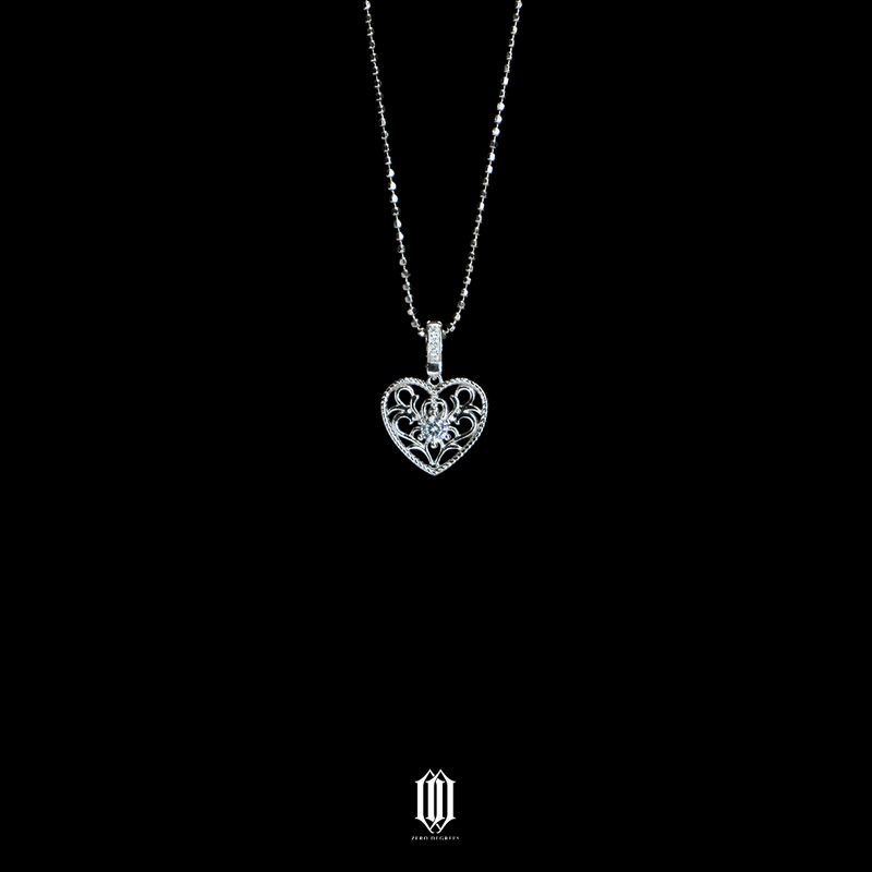 S925 Wild Heart Single Stone Pendant（PRE-ORDER）