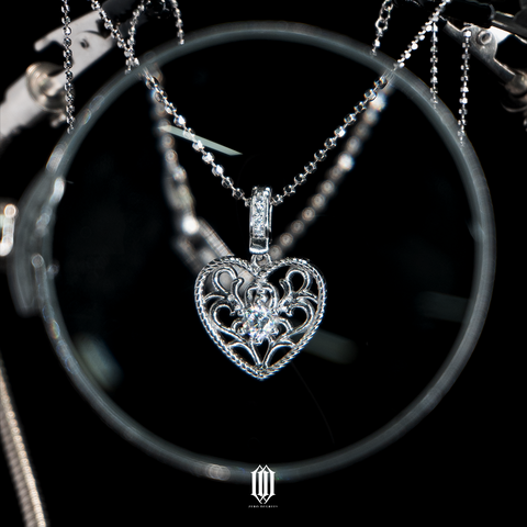 S925 Wild Heart Single Stone Pendant