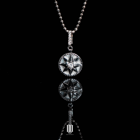 S925 Mini Compass Pendant