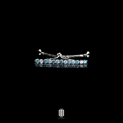 2 Tone Mini Tennis Link Bracelet