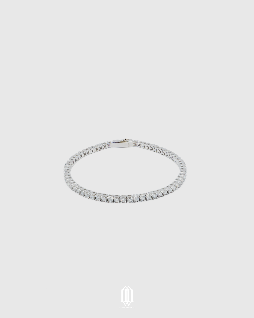 2mm VVS Moissanite Tennis Bracelet, white gold