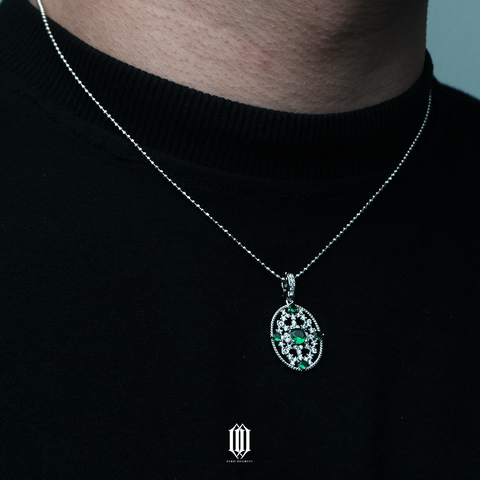 S925 Empress Emerald Pendant
