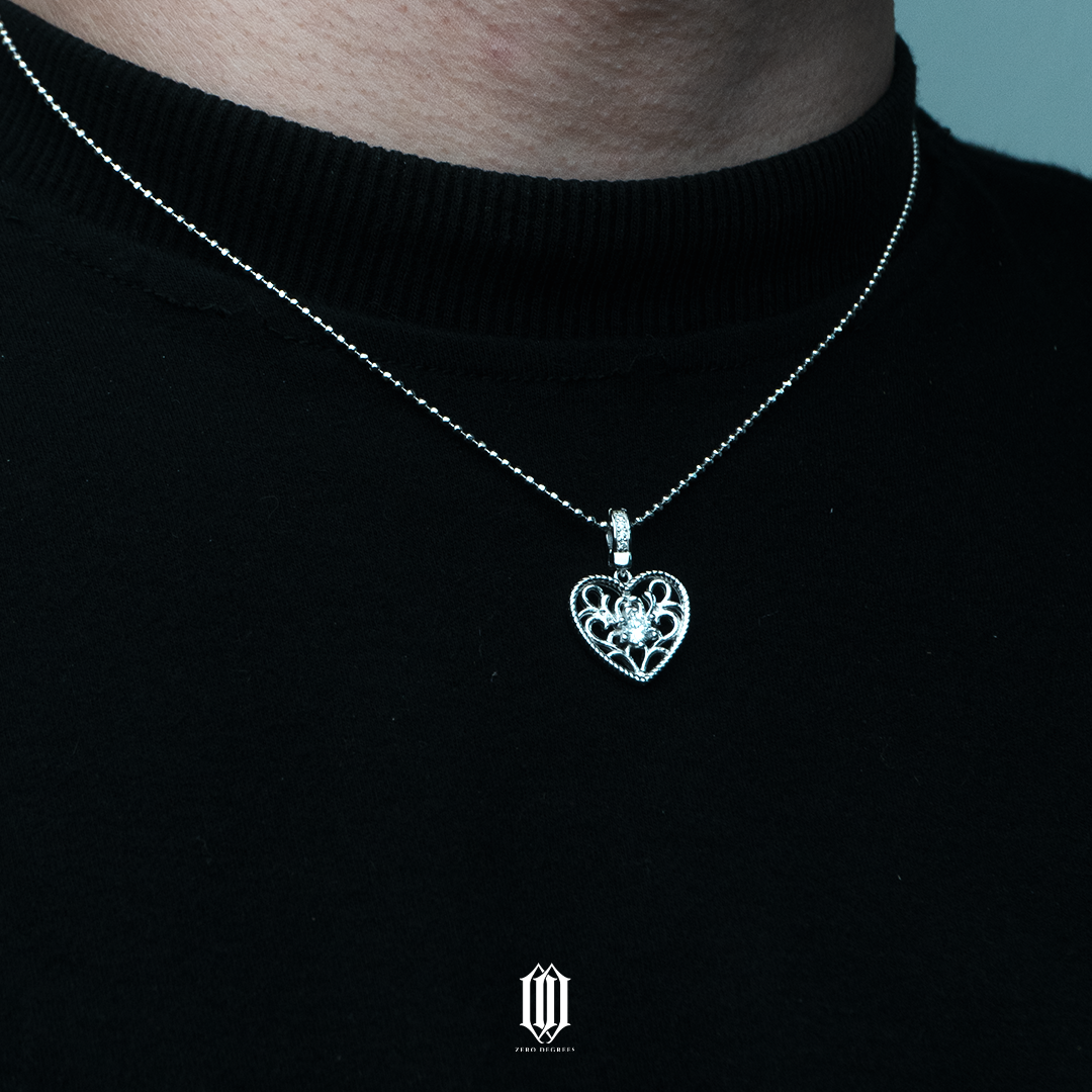 S925 Wild Heart Single Stone Pendant（PRE-ORDER）