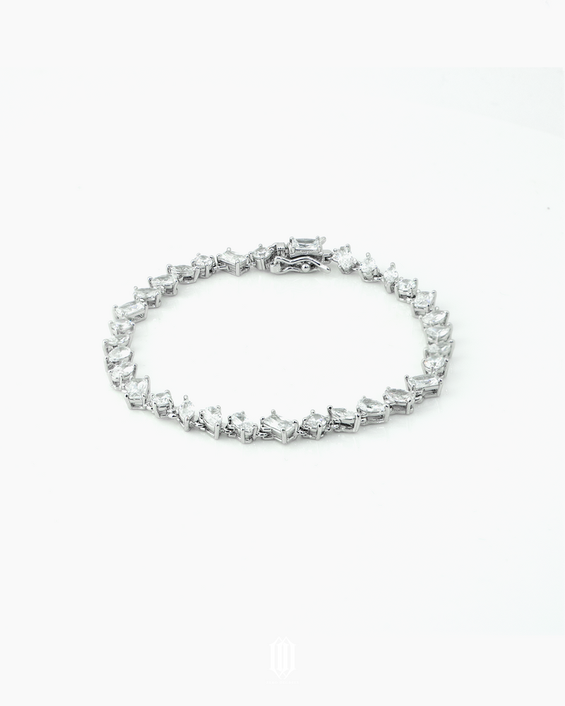 ZDG Distinct Cut Tennis Link Bracelet