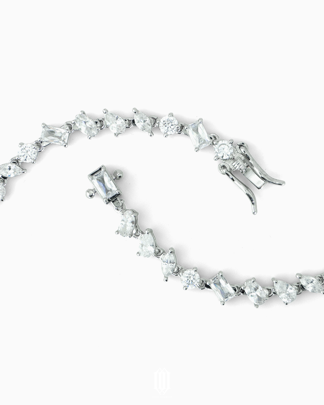 ZDG Distinct Cut Tennis Link Bracelet