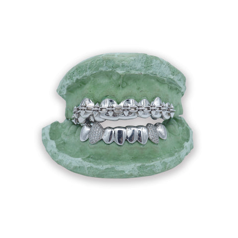 Custom Rockstar Thorned Grillz w/ Iced Out Caps