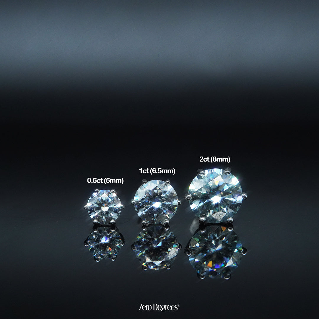 VVS Moissanite Ear Studs
