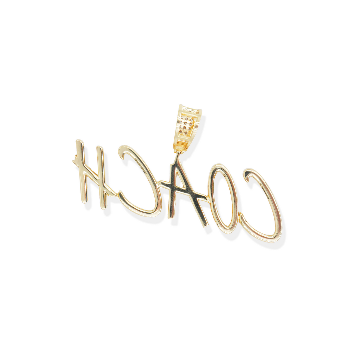 Custom Script Font Pendant