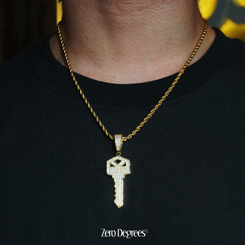 Iced out 2025 key pendant