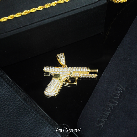 Gold glock pendant deals