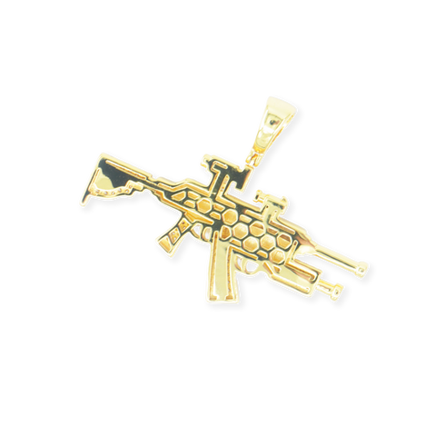 Rifle Pendant - Gold