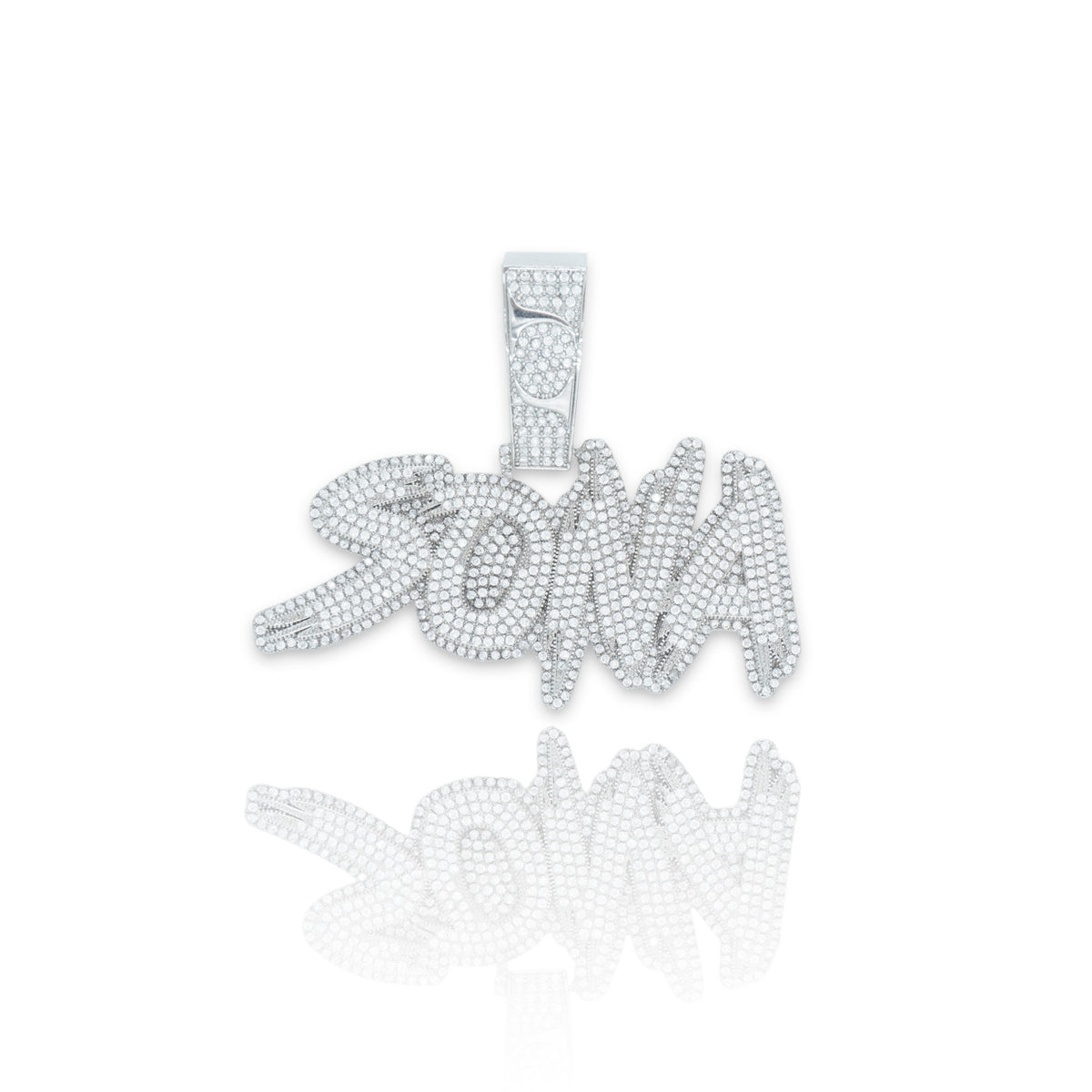 Custom Brush Font Letter/Name Pendant