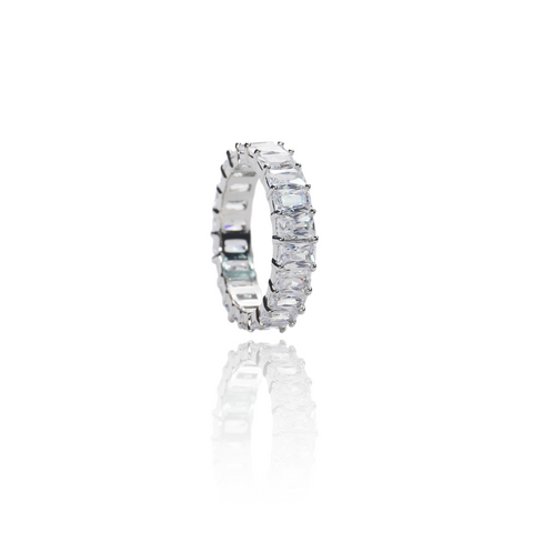 Baguette Ring - White Gold