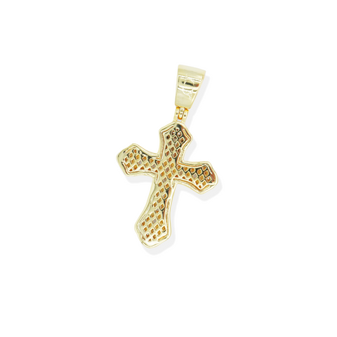 Clustered Cross Pendant - Gold