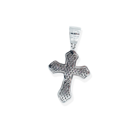 Clustered Cross Pendant - Pink