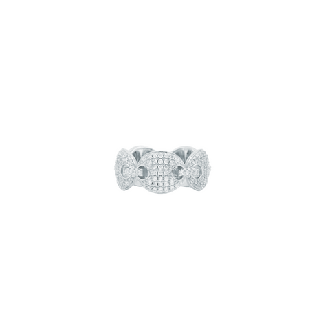 Gucci Link Ring - White Gold